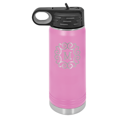 Custom Laser Engraved 20oz, Vacuum Insulated Polar Camel Water Bottle!