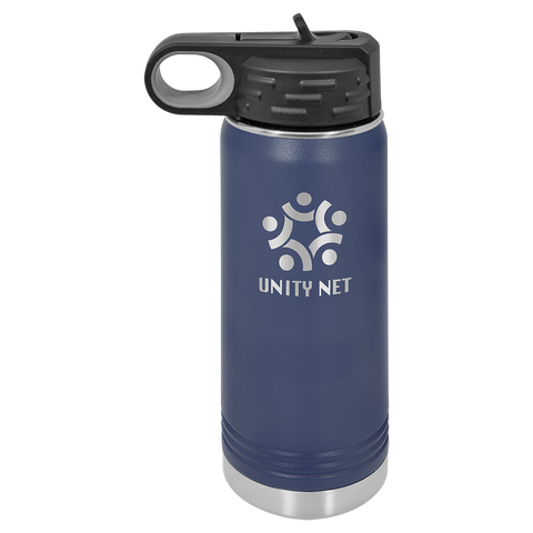 Custom Laser Engraved 20oz, Vacuum Insulated Polar Camel Water Bottle!