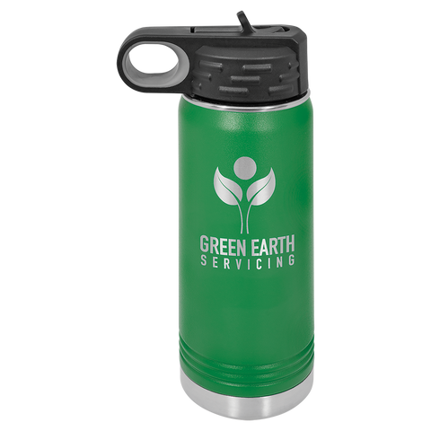 Custom Laser Engraved 20oz, Vacuum Insulated Polar Camel Water Bottle!