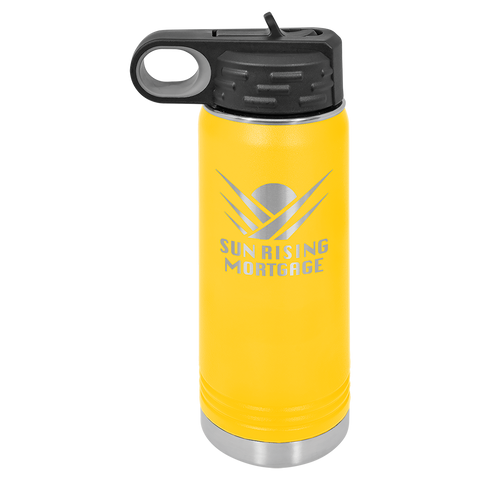 Custom Laser Engraved 20oz, Vacuum Insulated Polar Camel Water Bottle!