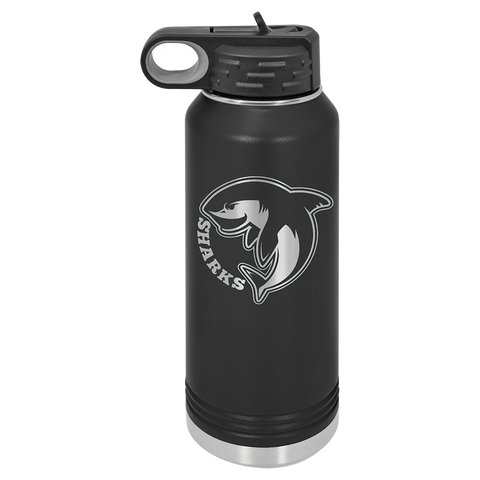 Custom Laser Engraved 32oz, Vacuum Insulated Polar Camel Water Bottle!