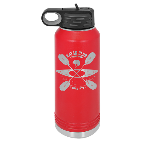 Custom Laser Engraved 32oz, Vacuum Insulated Polar Camel Water Bottle!