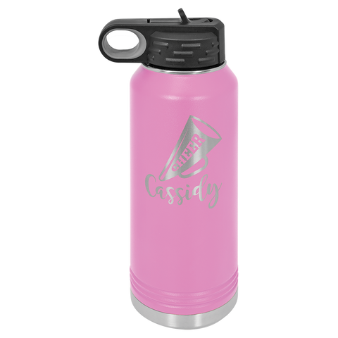 Custom Laser Engraved 32oz, Vacuum Insulated Polar Camel Water Bottle!
