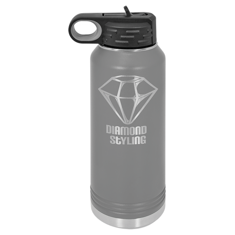 Custom Laser Engraved 32oz, Vacuum Insulated Polar Camel Water Bottle!