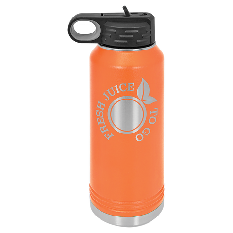 Custom Laser Engraved 32oz, Vacuum Insulated Polar Camel Water Bottle!