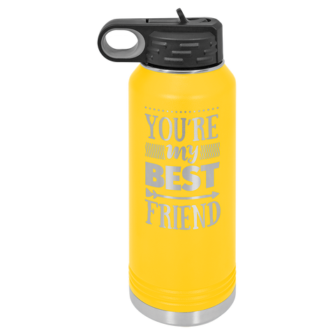 Custom Laser Engraved 32oz, Vacuum Insulated Polar Camel Water Bottle!