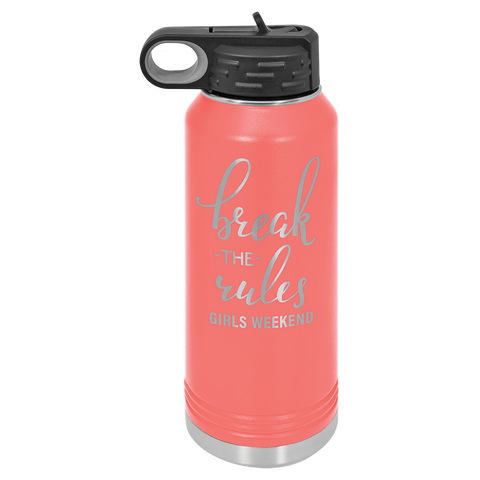 Custom Laser Engraved 32oz, Vacuum Insulated Polar Camel Water Bottle!
