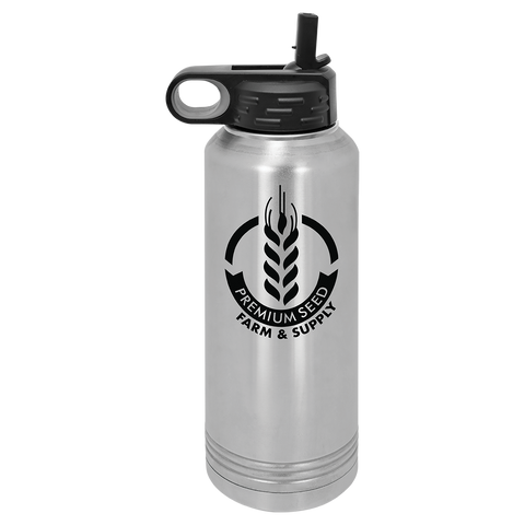 Custom Laser Engraved 40oz, Vacuum Insulated Polar Camel Water Bottle!