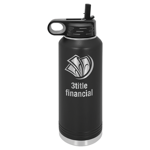 Custom Laser Engraved 40oz, Vacuum Insulated Polar Camel Water Bottle!