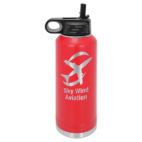 Custom Laser Engraved 40oz, Vacuum Insulated Polar Camel Water Bottle!