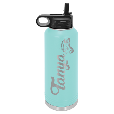 Custom Laser Engraved 40oz, Vacuum Insulated Polar Camel Water Bottle!