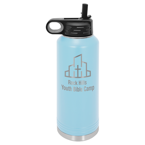 Custom Laser Engraved 40oz, Vacuum Insulated Polar Camel Water Bottle!