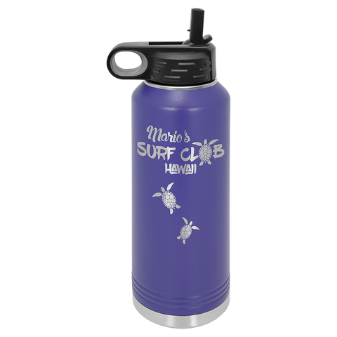 Custom Laser Engraved 40oz, Vacuum Insulated Polar Camel Water Bottle!