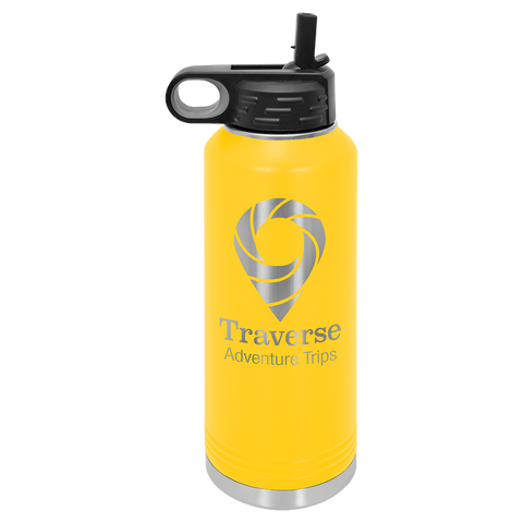 Custom Laser Engraved 40oz, Vacuum Insulated Polar Camel Water Bottle!