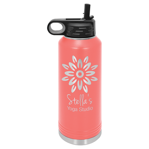 Custom Laser Engraved 40oz, Vacuum Insulated Polar Camel Water Bottle!