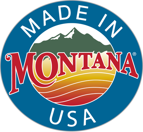 Made in Montana "Heart Montana" Buffalo / Bison 4" Birch Coaster