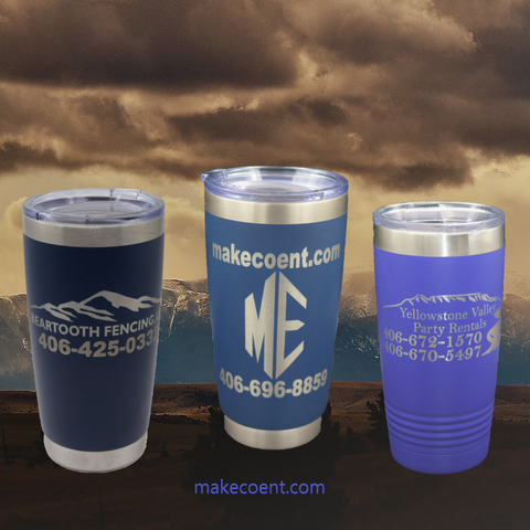 Custom Logo Tumbler 20oz or 30oz Polar Camel Ringneck