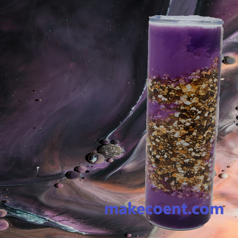 20 Ounce Pink or Purple with Gold Nuggets